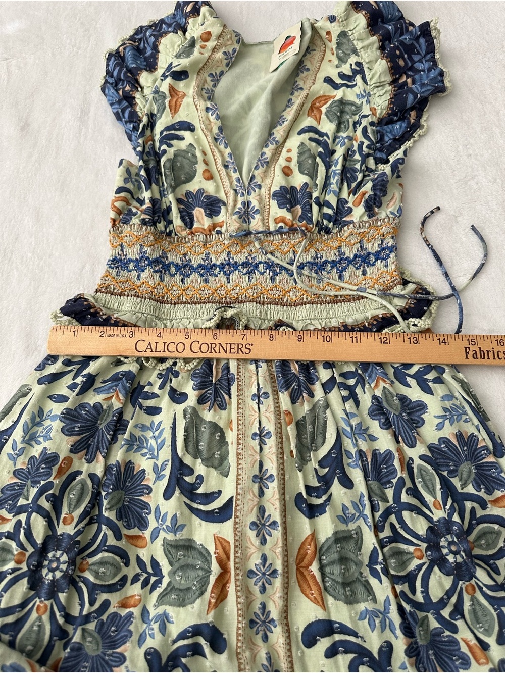 Farm Rio Ocean Tapestry Maxi Dress size X-Small - Picture 12 of 14